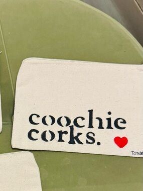 Canvas Zip Pouch  with Playful Slogans